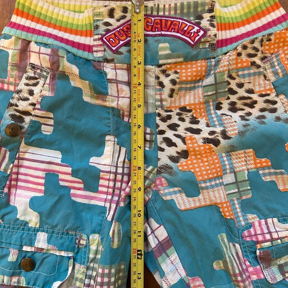 JUST CAVALLI Cargo Patchwork Capris - image 5